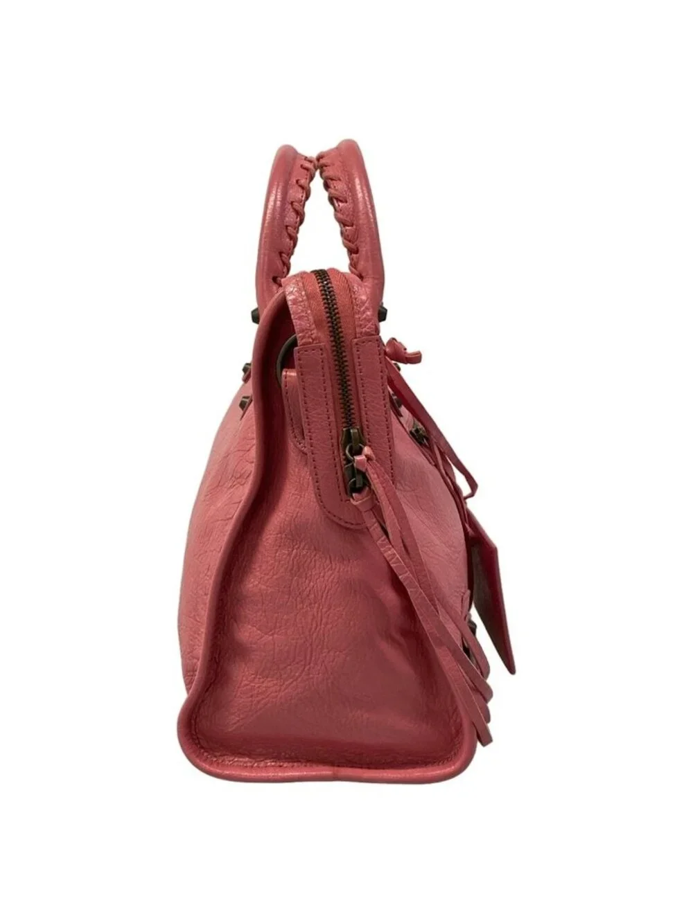 Balenciaga Handbag the City Pink Leather